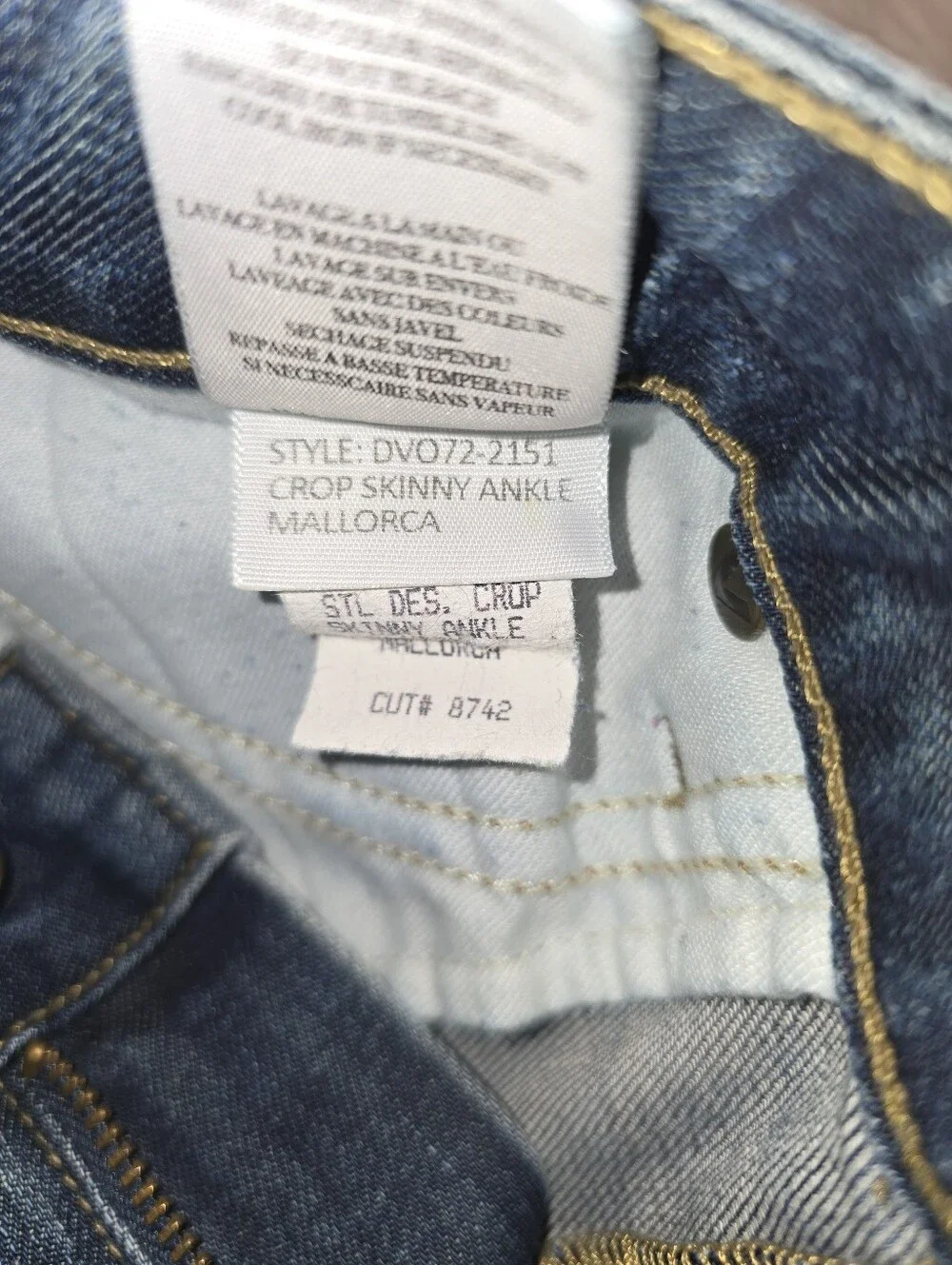 Vince. Mallorca Crop Skinny Ankle Women’s Dark Wash Straight Denim Suze 27